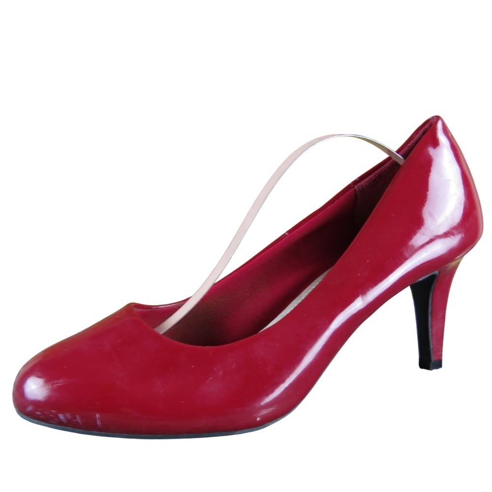 Comfort Plus Women's Red Synthetic Heels Size 9 Dress Classic